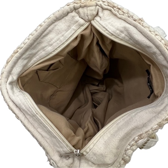 Lulus Beige Woven Tote Bag Large With Tassel - Picture 7 of 16